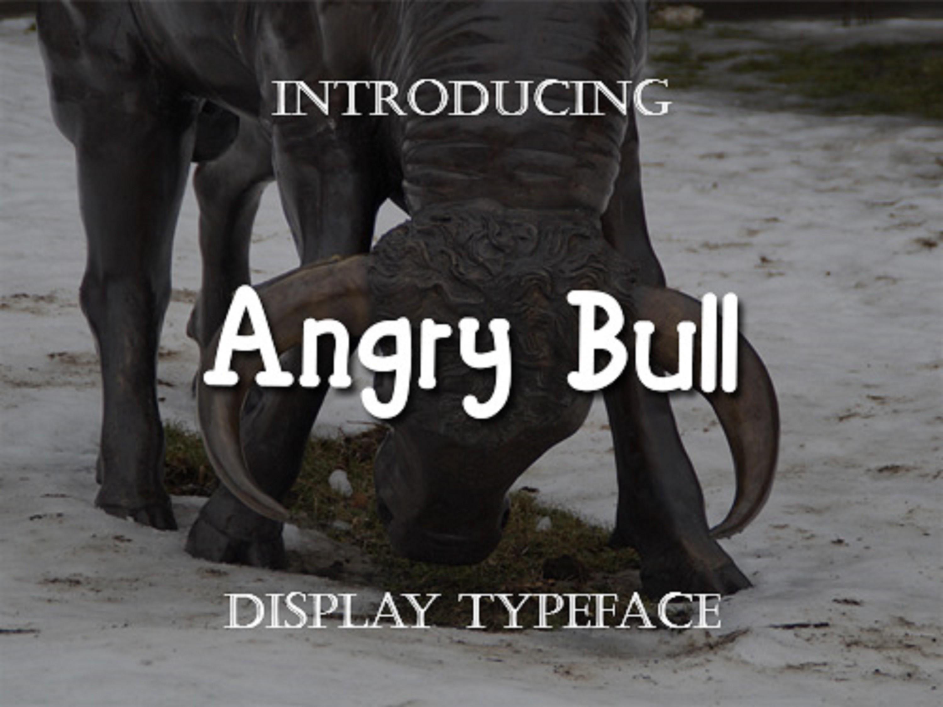 Angry Bull Font