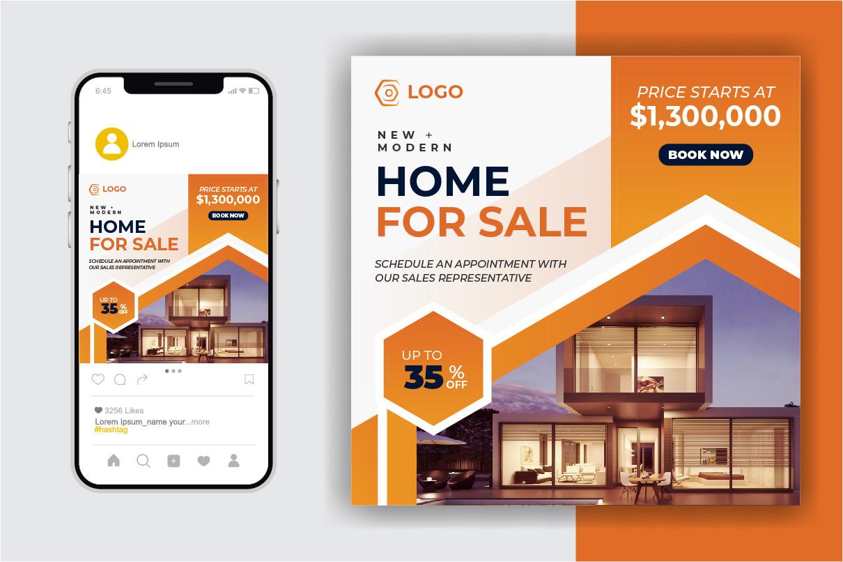 Real Estate Home Sale Social Media Post