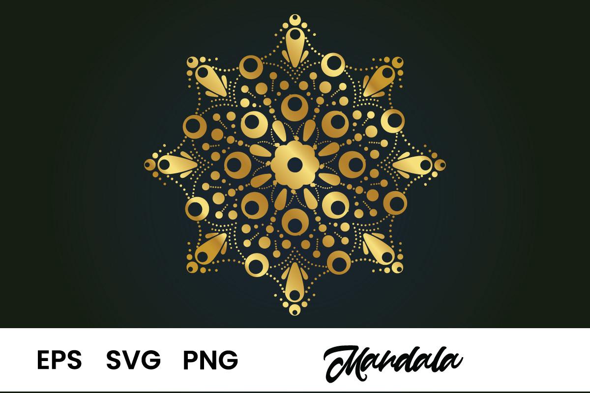 Golden Line Art Luxury Mandala