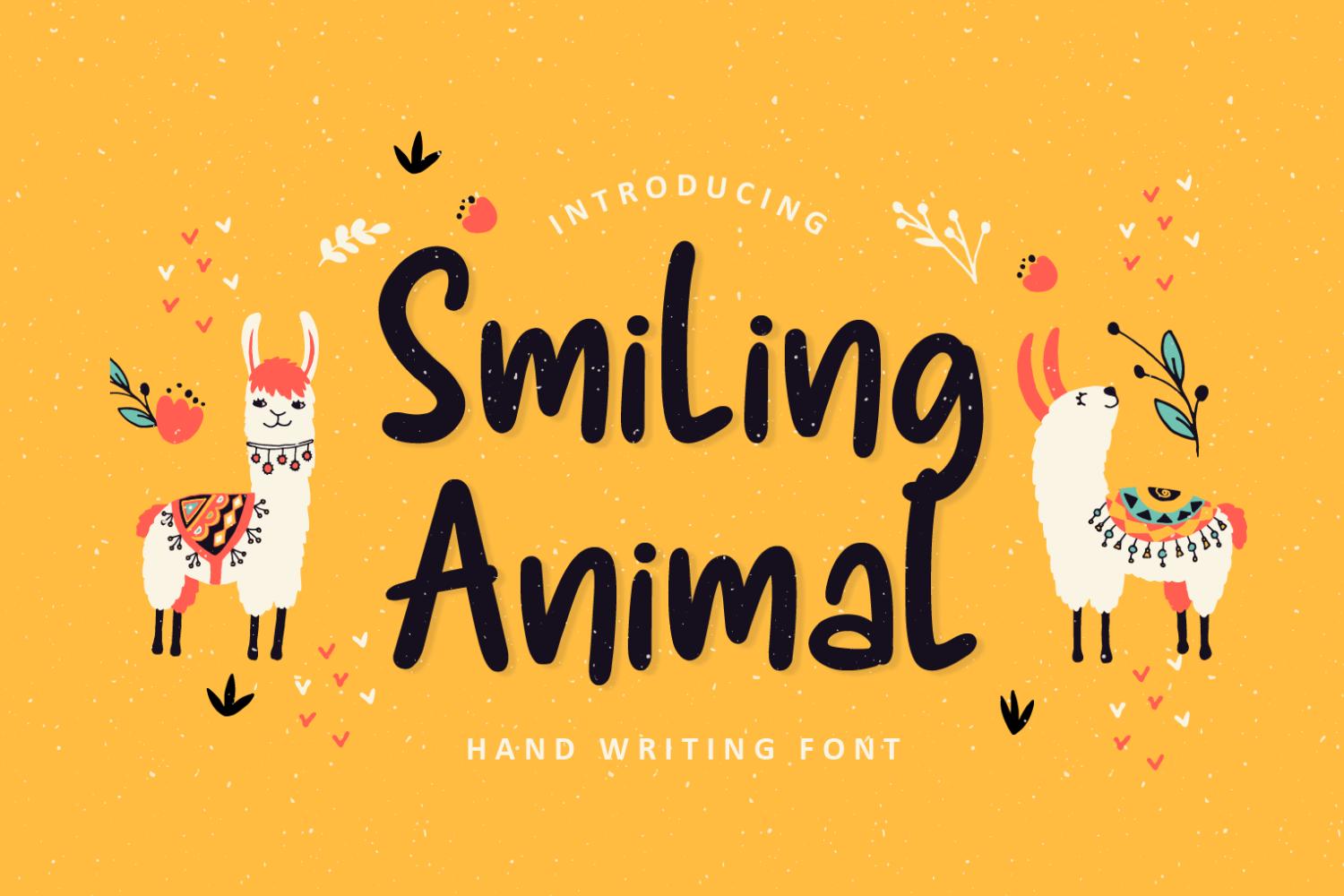 Smilling Animal Font