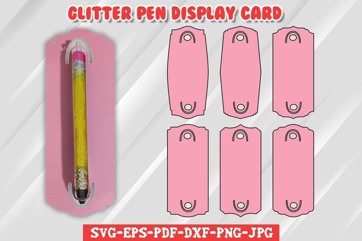 Epoxy Glitter Pen Display Card