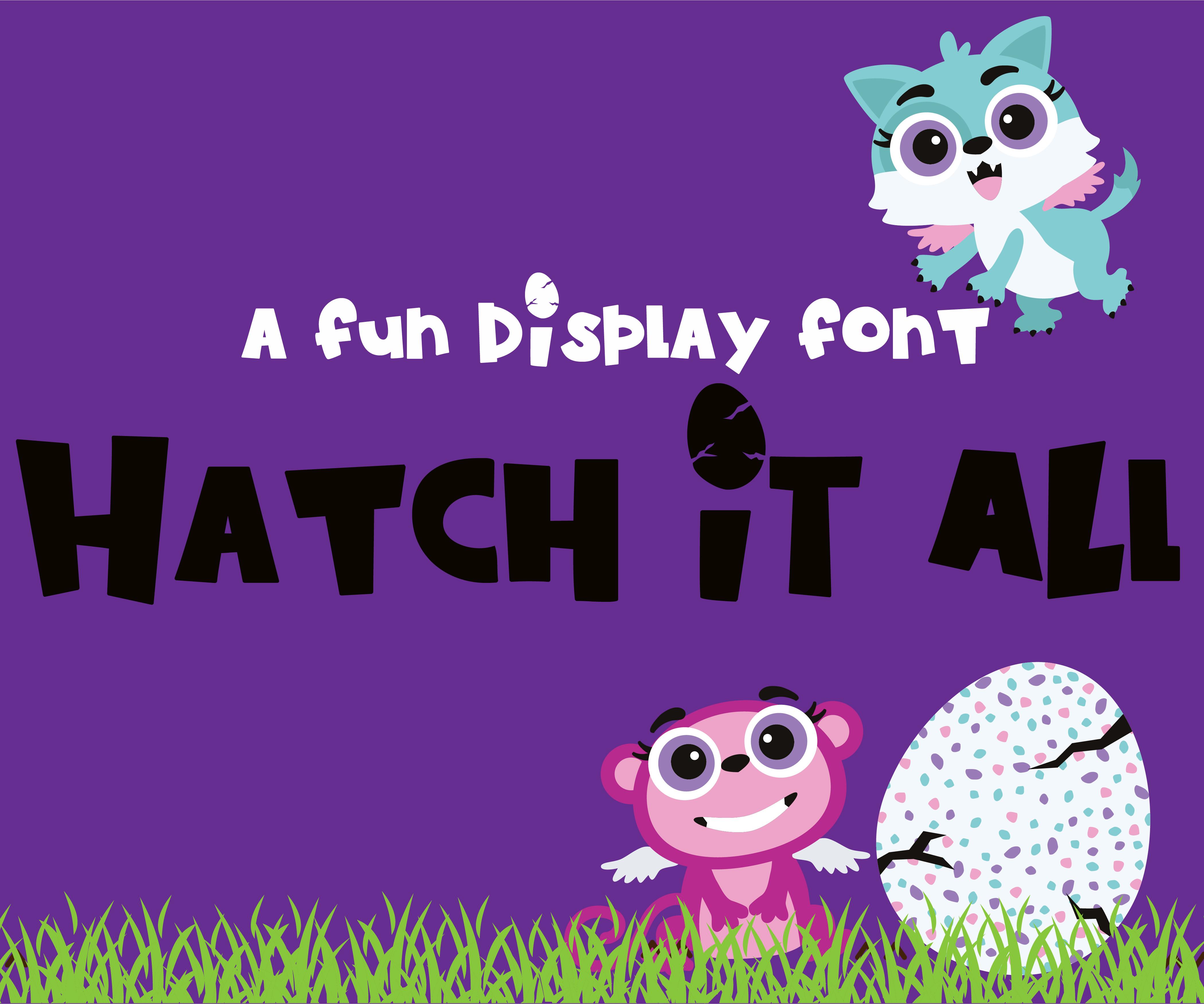 Hatch-it-all Font