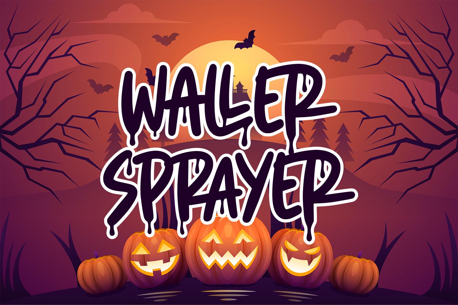 Waller Sprayer Font