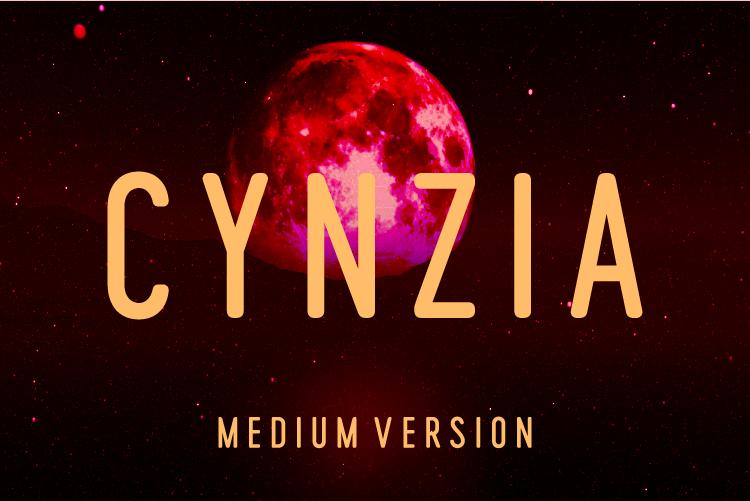 Cynzia Medium Font