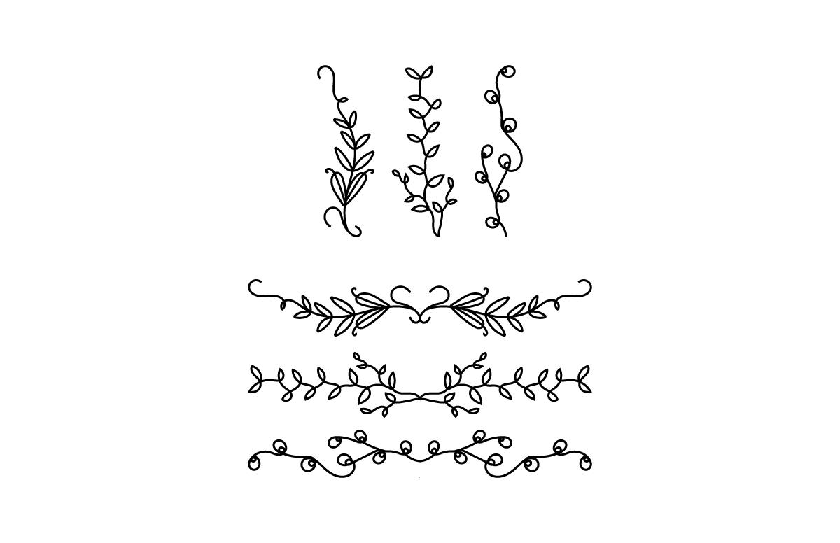 Flower & Text Divider Bundle
