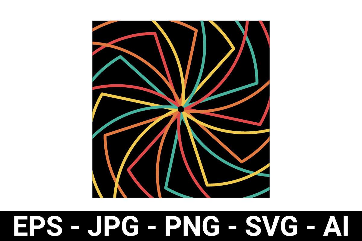 Colorful Abstract Line Pattern