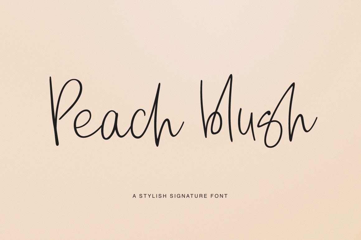 Peach Blush Font