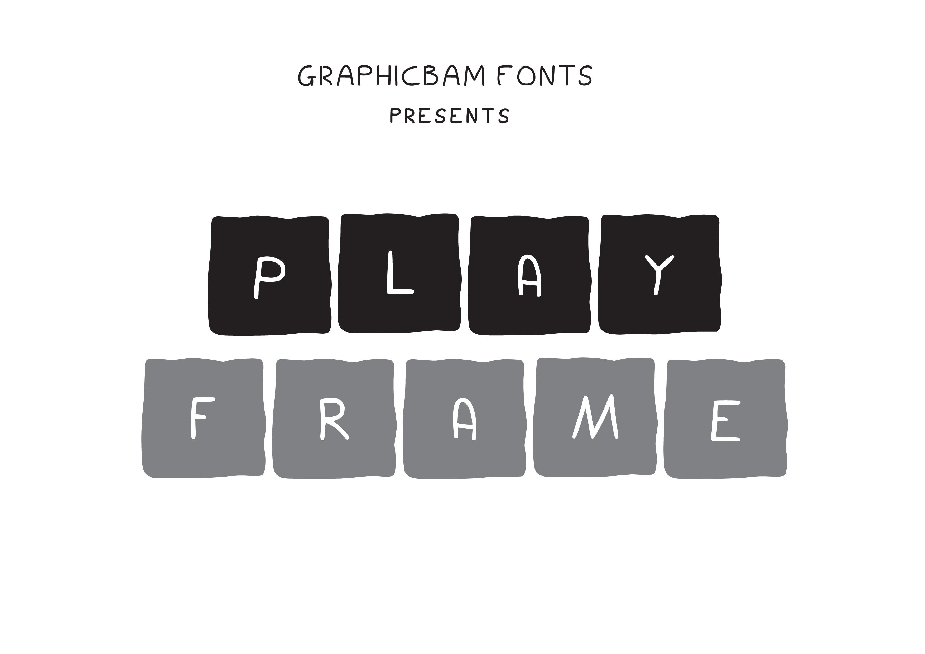 Play Frame Font