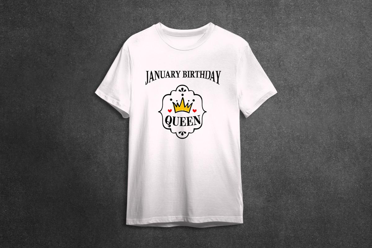 January Birthday Queen Gift Idea SVG