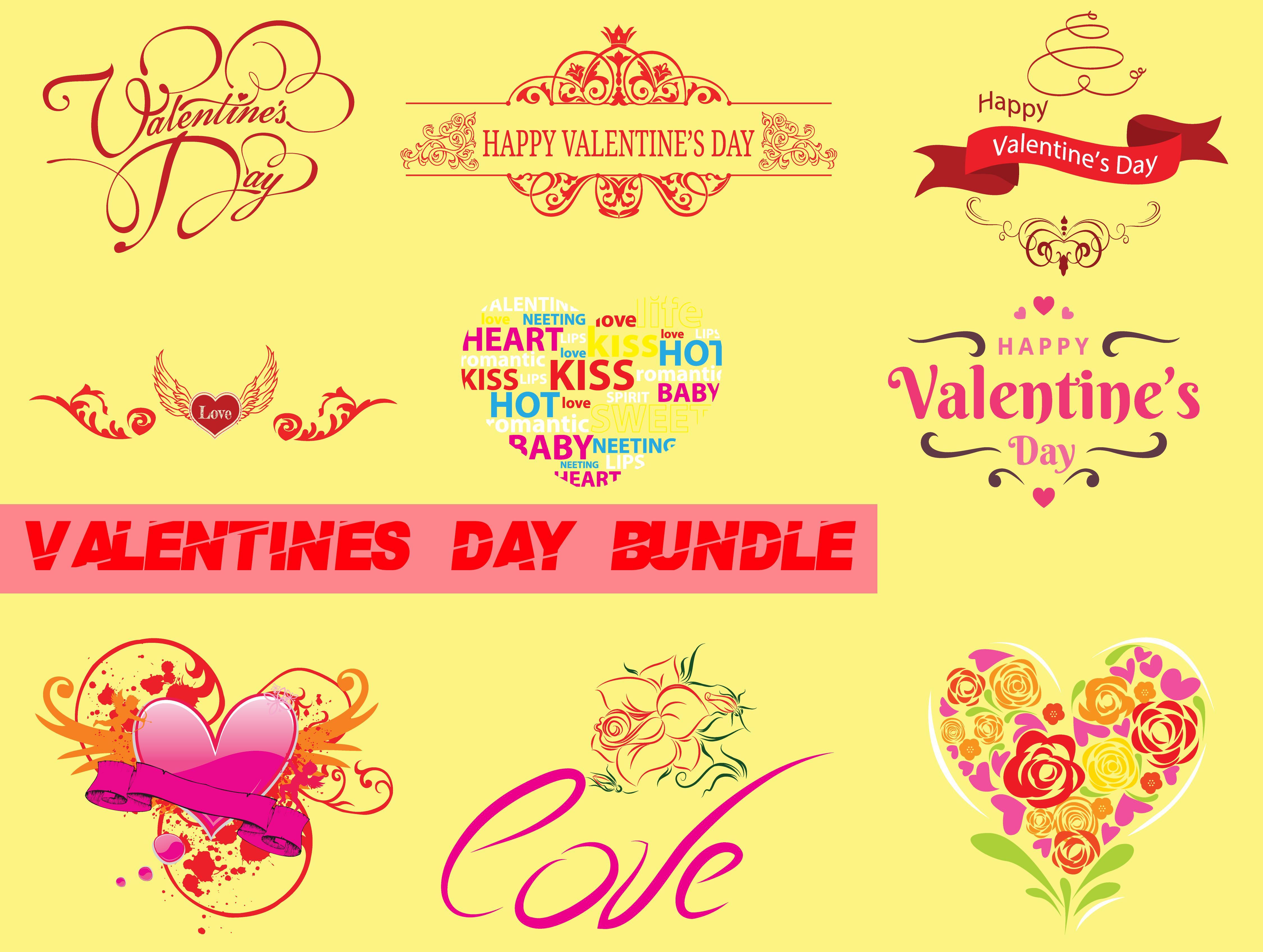 Bundle of Valentine Sublimation Designs