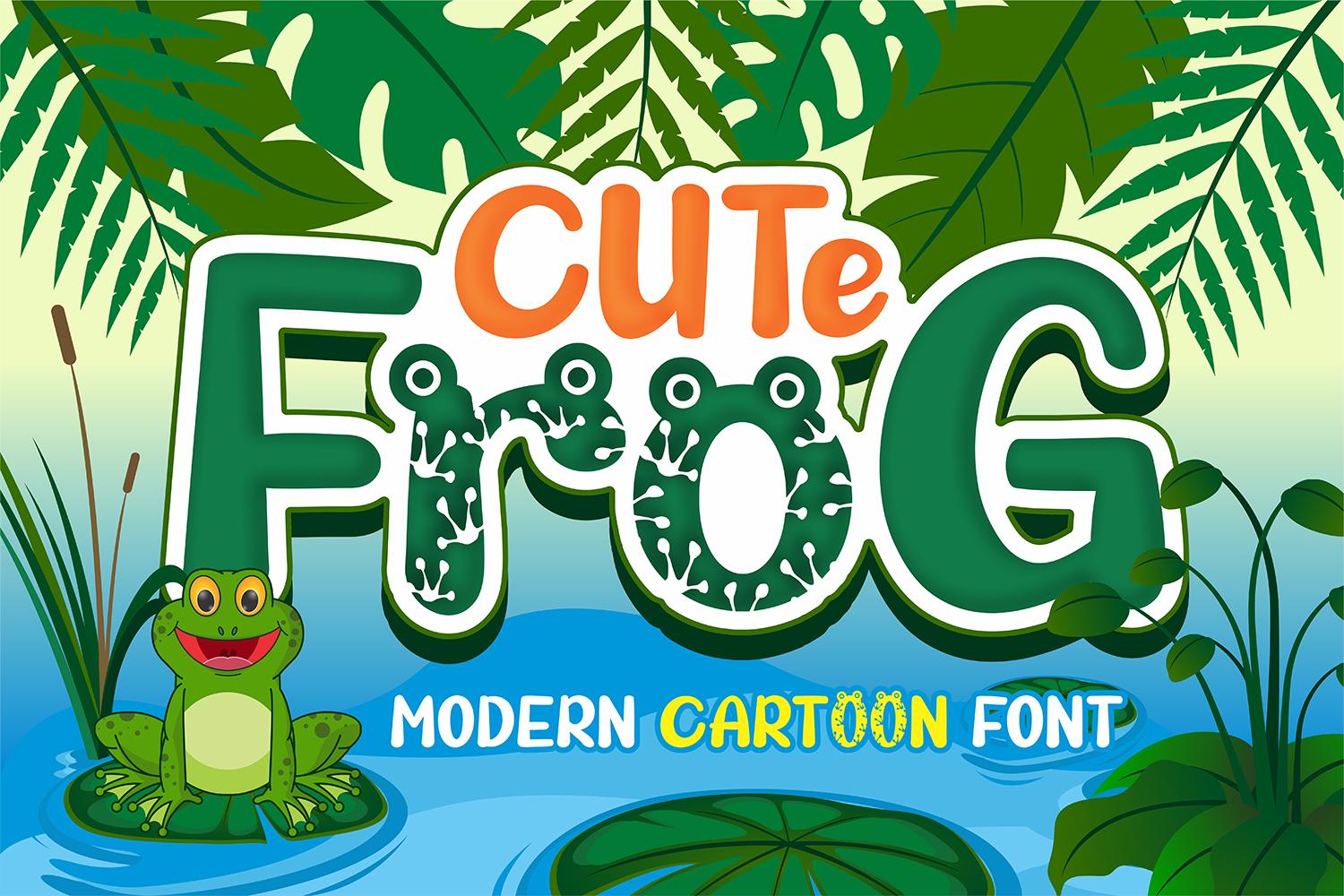 Cute Frog Font