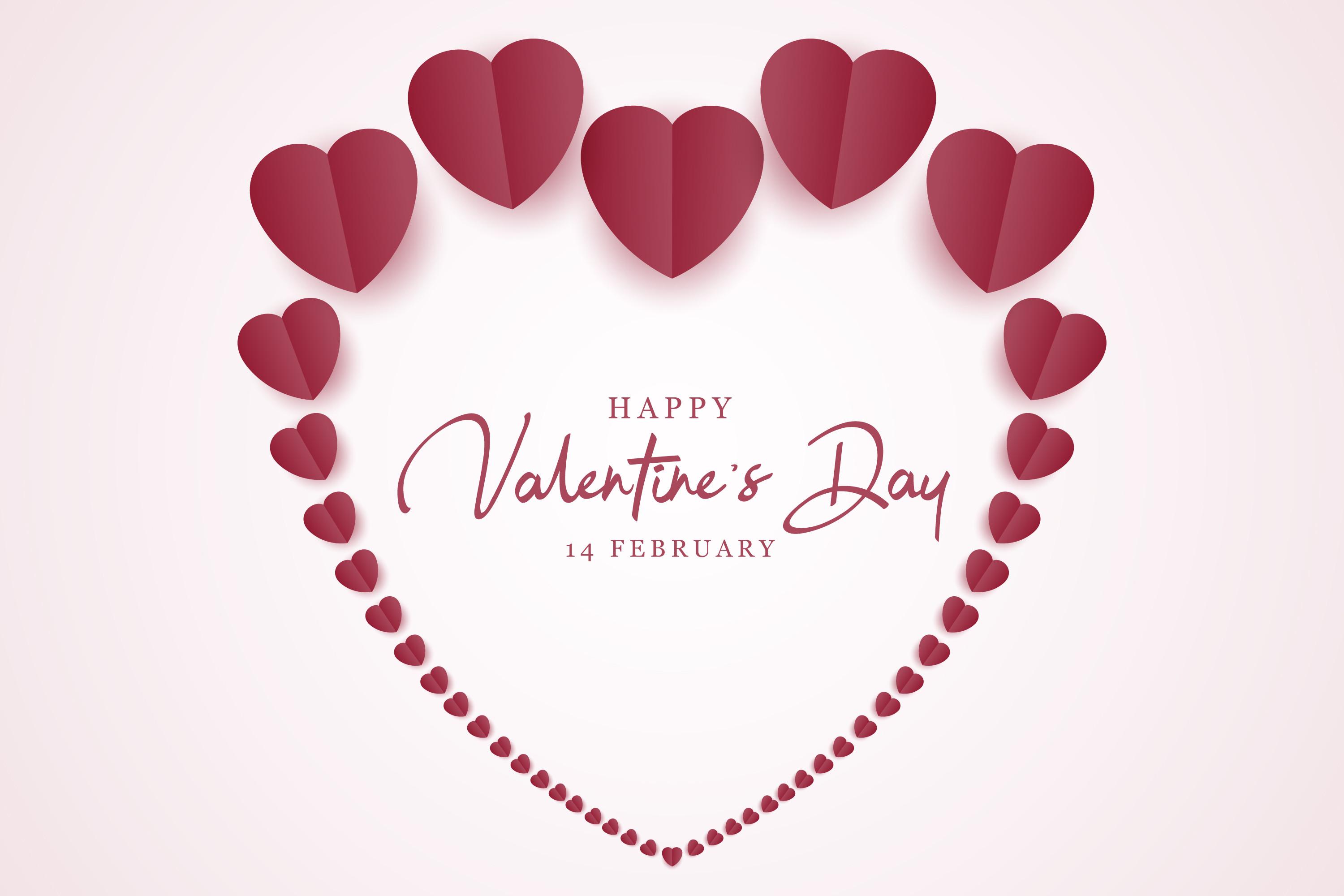 Minimalist Happy Valentine's Background