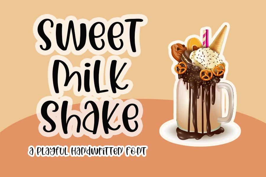 Sweet Milkshake Font