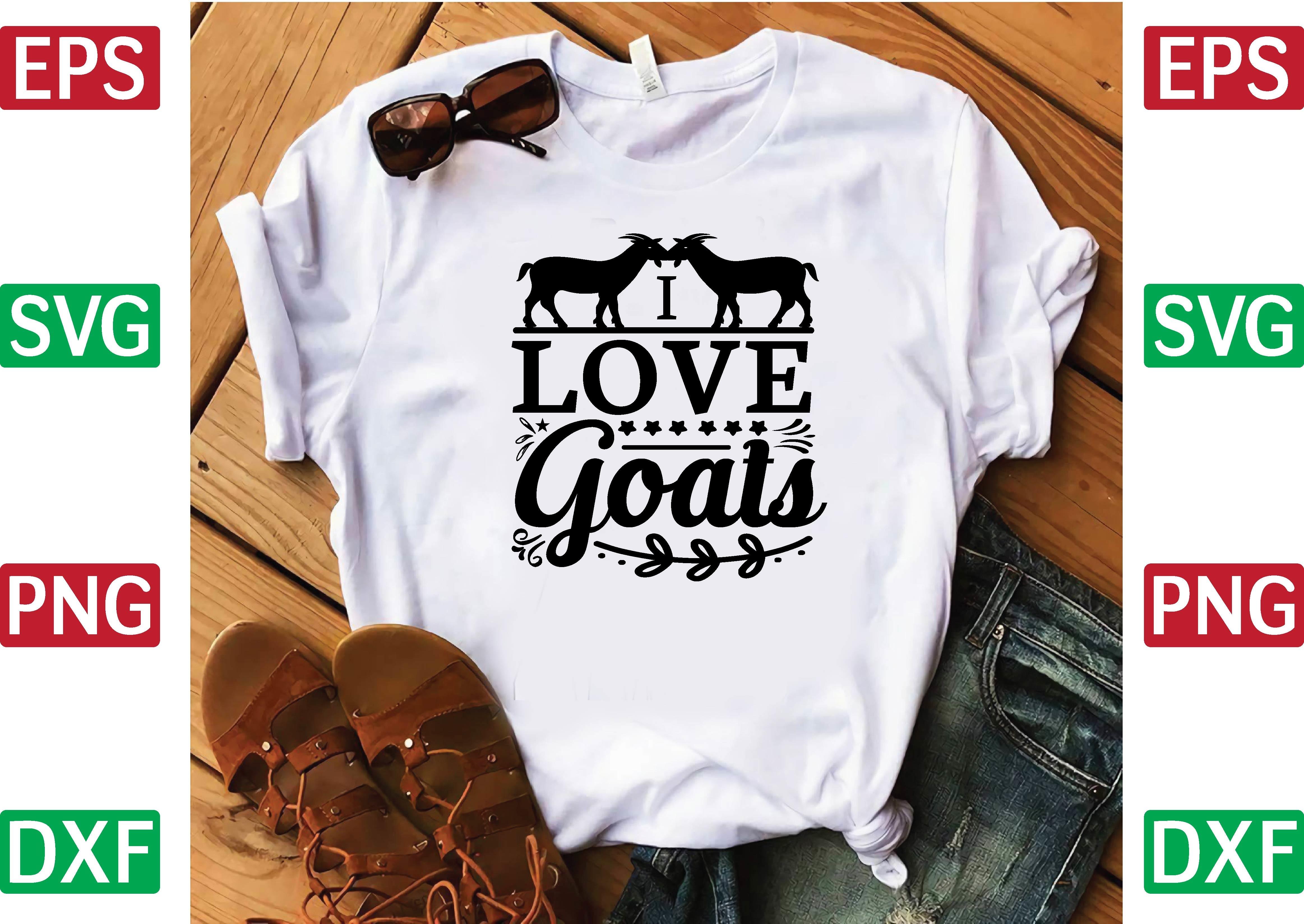 I Love Goats Svg Design