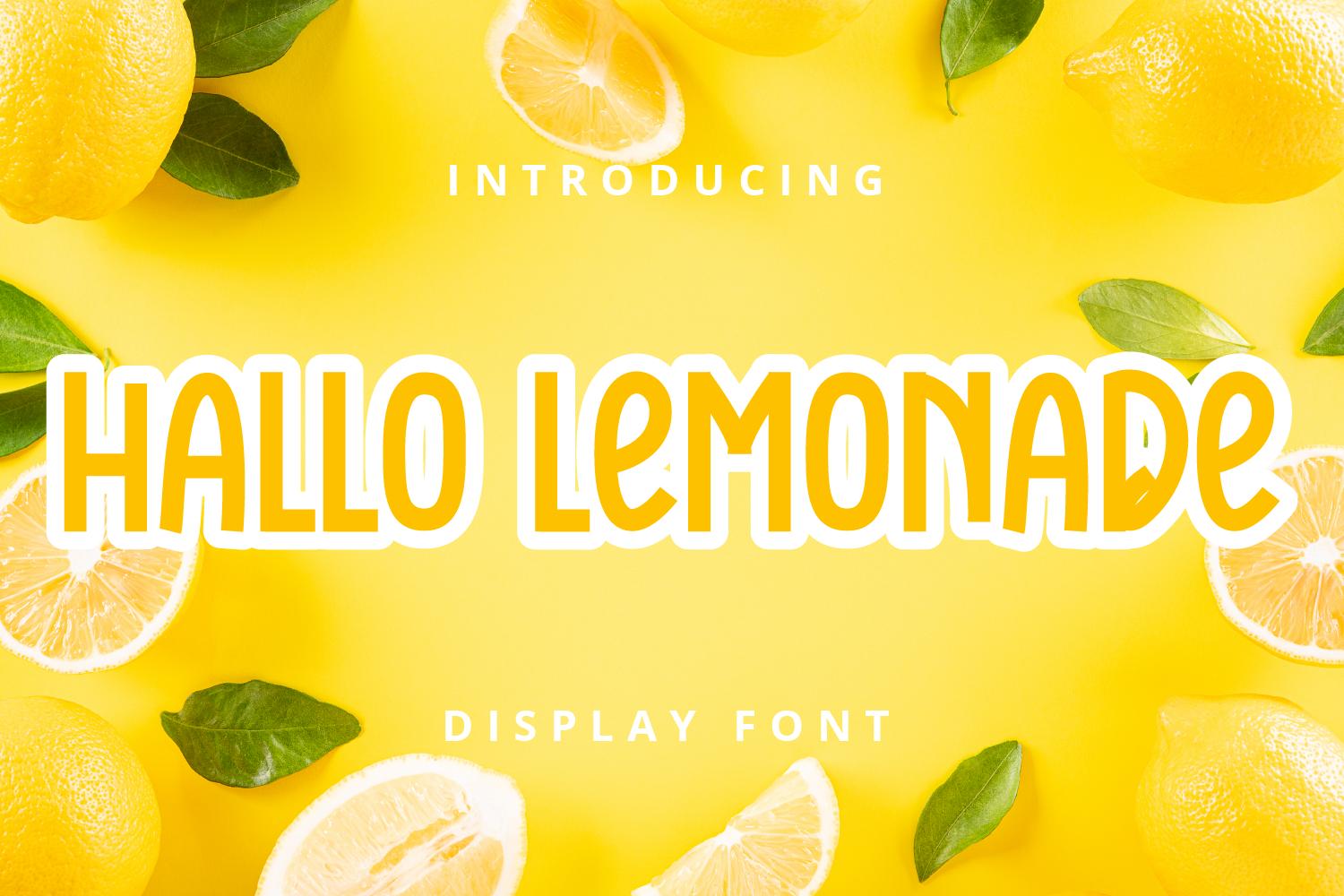 Hallo Lemonade Font