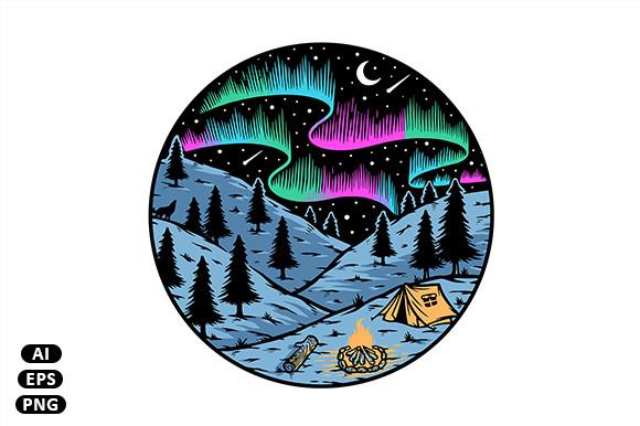 Camping Under the Aurora