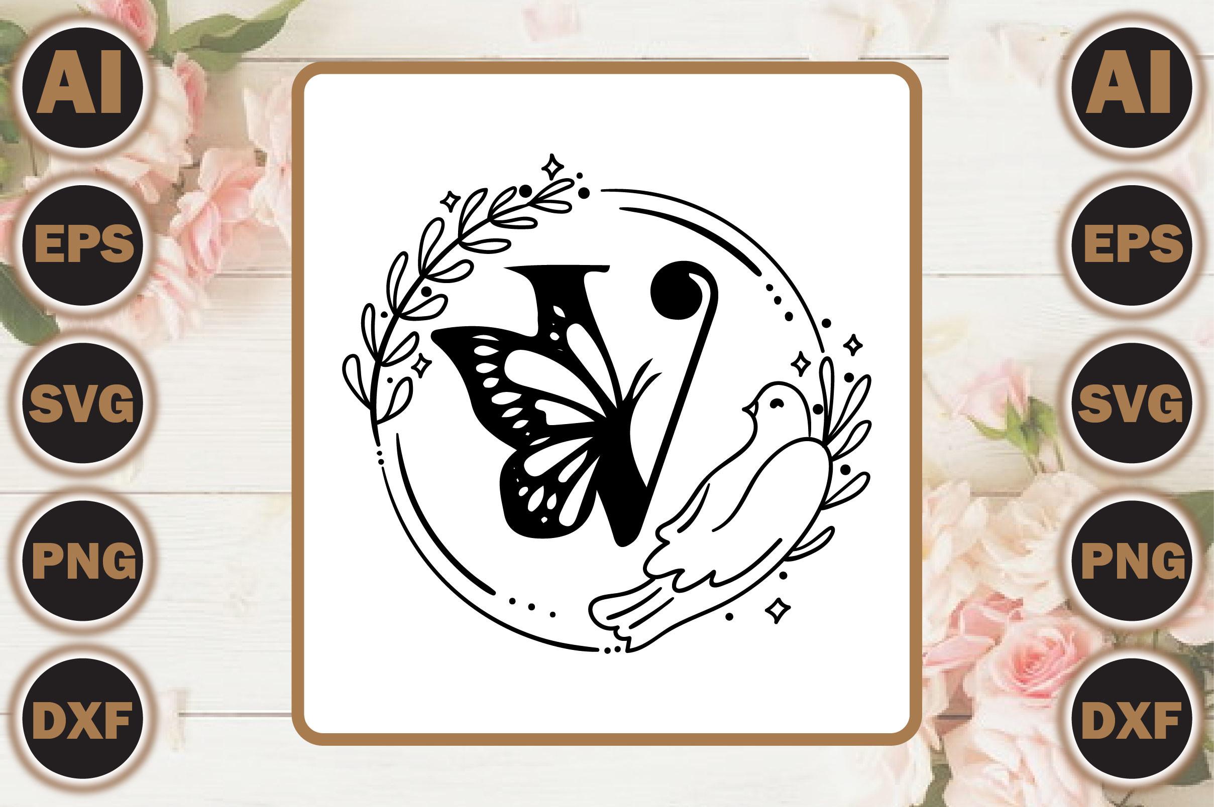 Butterfly Alphabet V