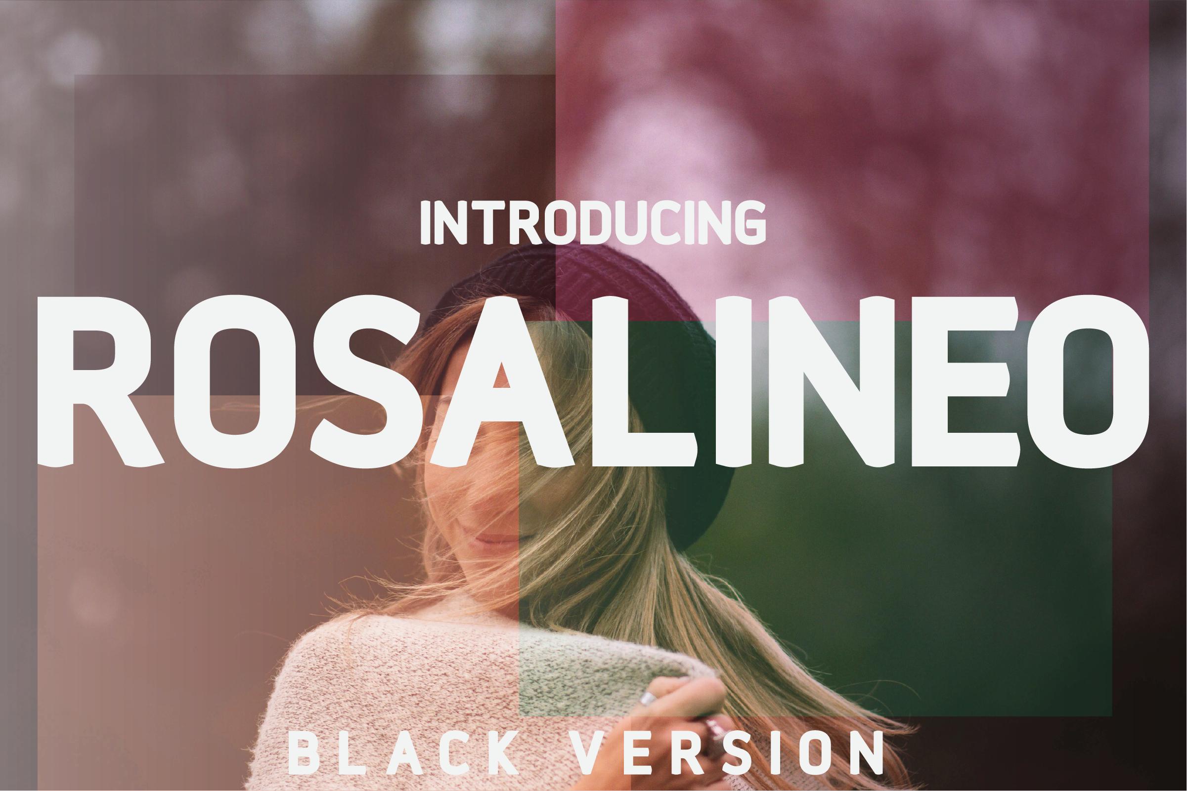 Rosalineo Black Font