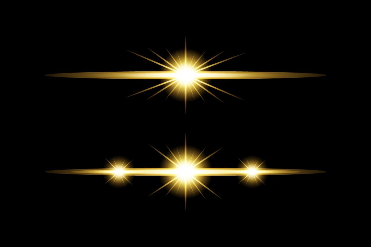 Abstract Custom Lens Flare Pack Design