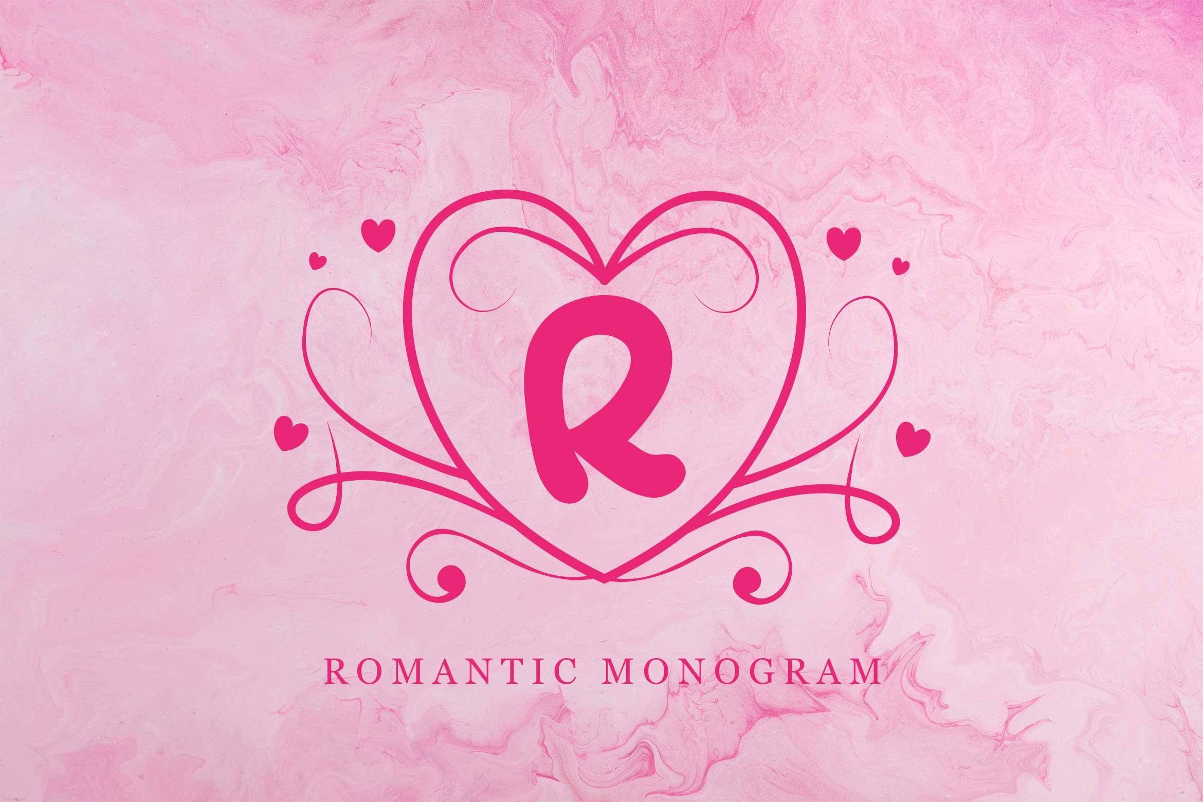 Romantic Monogram Font