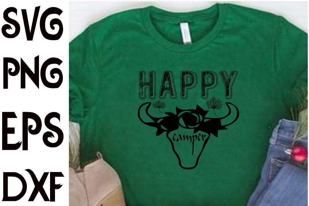 BOHO Svg Design,happy Camper