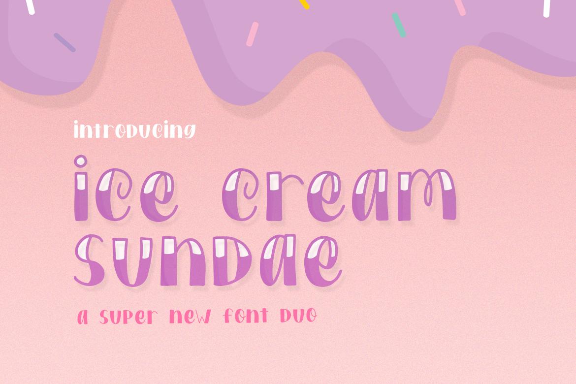 Ice Cream Sundae Font
