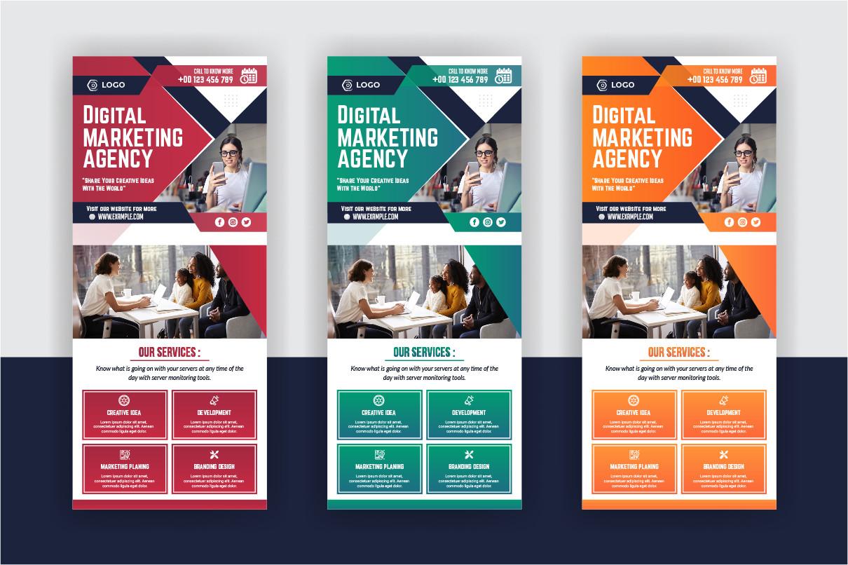 Digital Marketing Agency Roll Up Banner