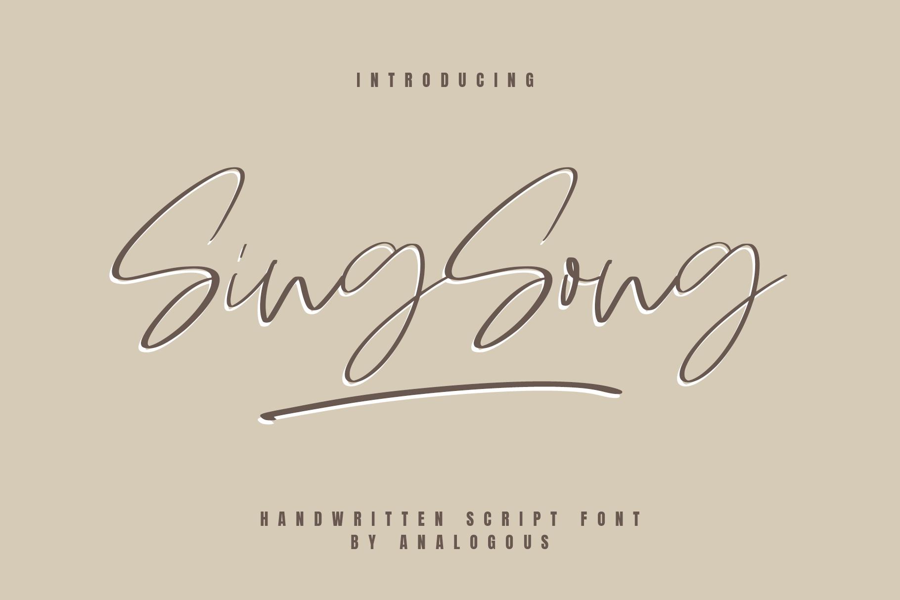 Sing Song Font