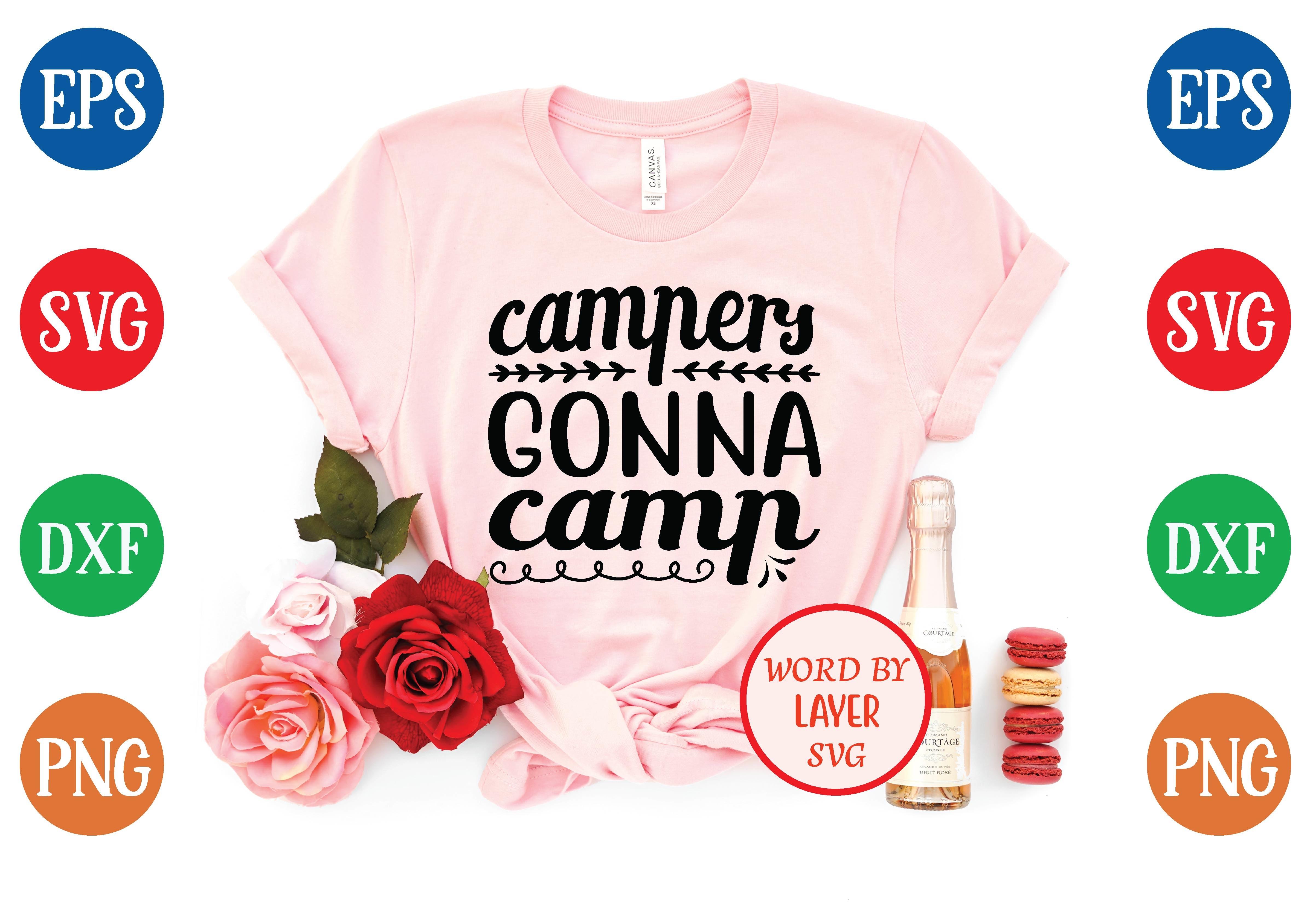 Campers Gonna Camp Svg Design