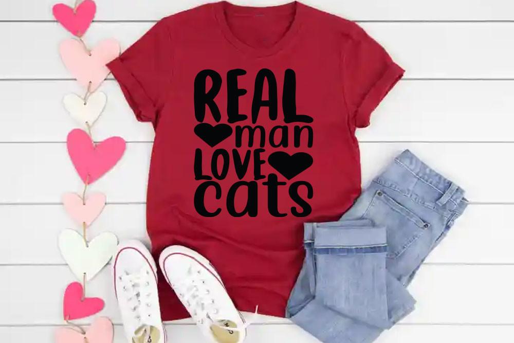 Cat Svg Design, Real Man Love Cats