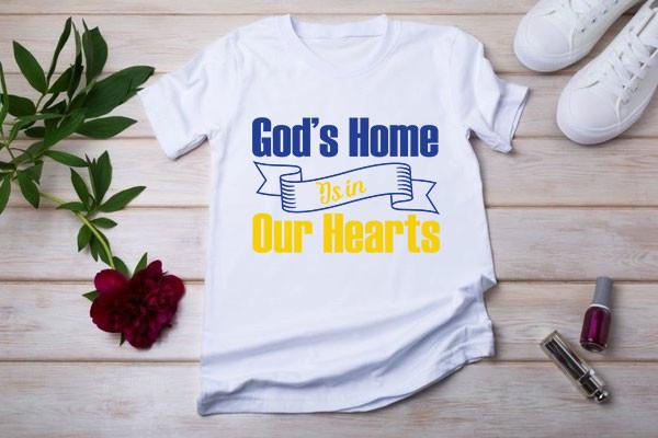 Farm House SVG Design, God’s Home is in