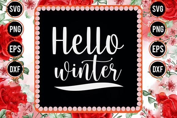 Winter Svg Design, Hello Winter