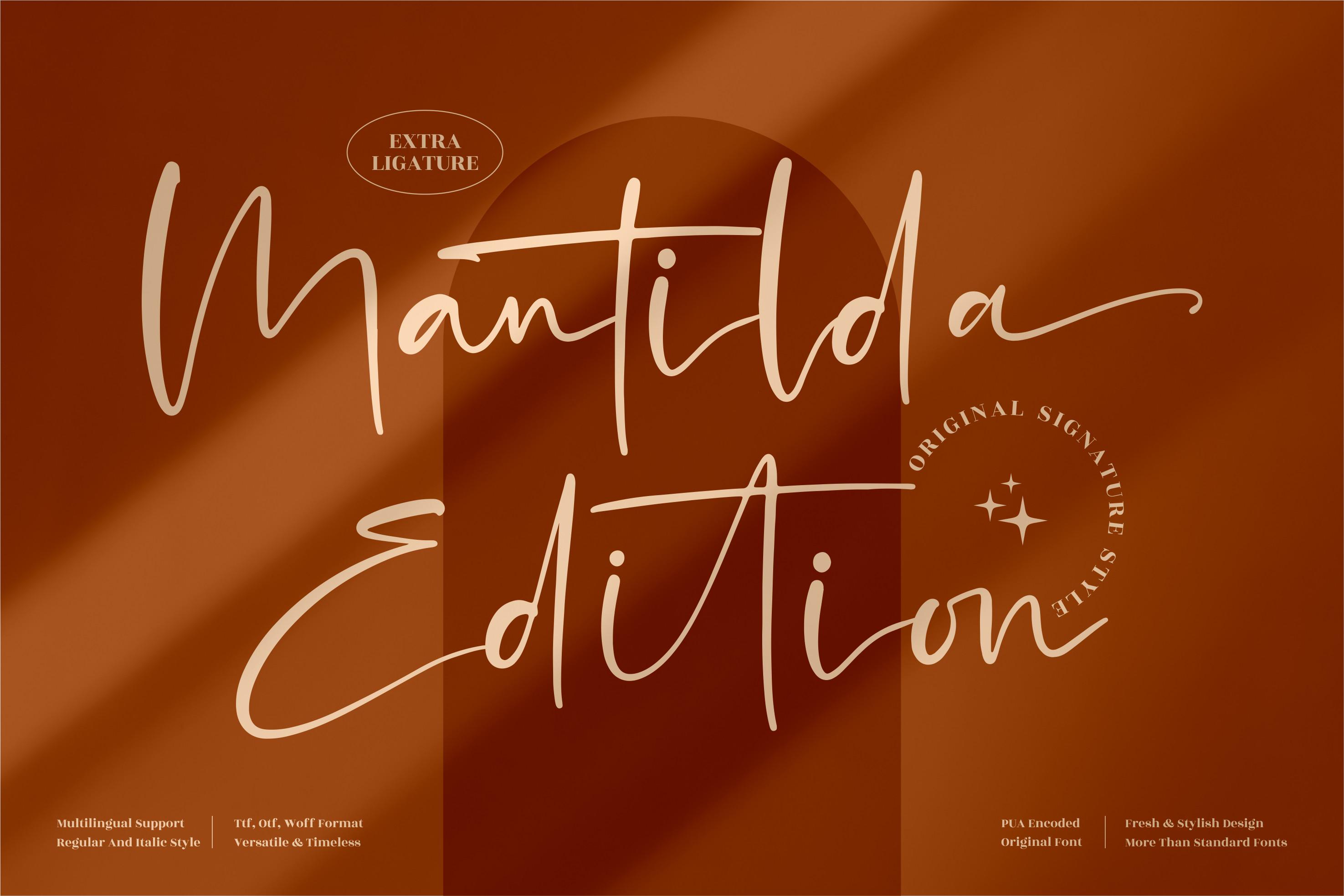 Mantilda Edition Font