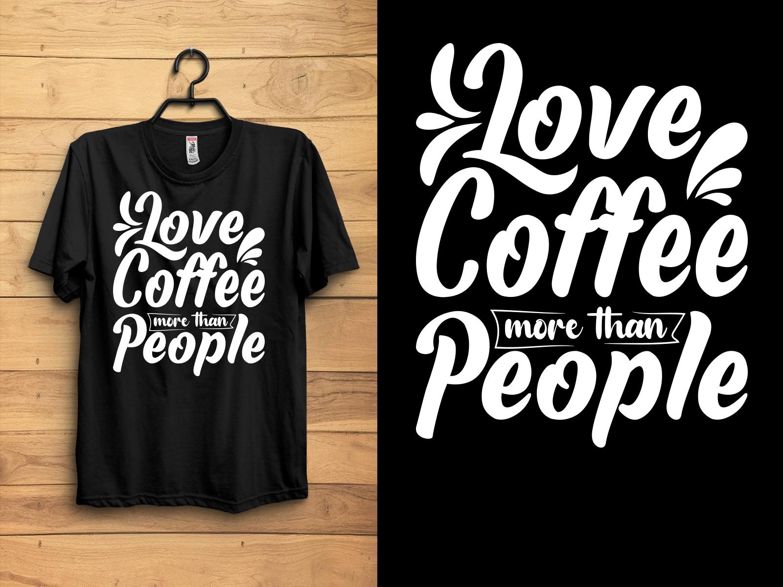 Coffee Typography T-shirt Design