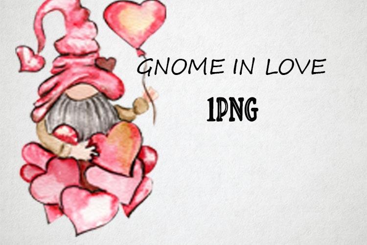 Watercolor Gnomes in Love