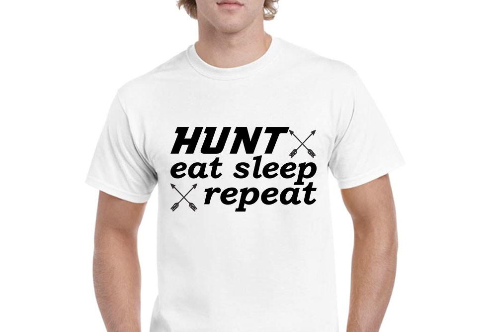 Hunting SVG Design, Hunt Eat Sleep Repea