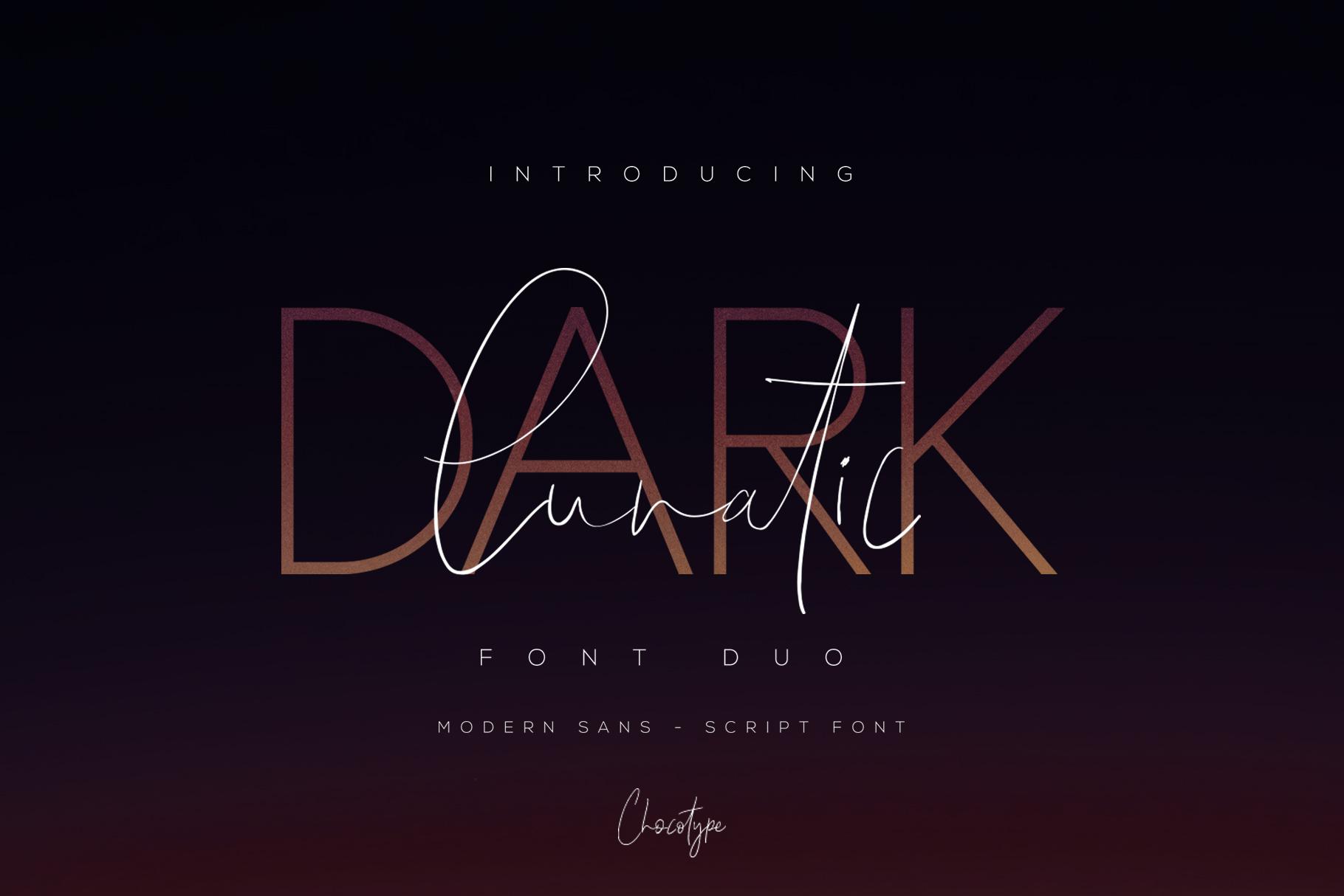 Dark Lunatic Duo Font