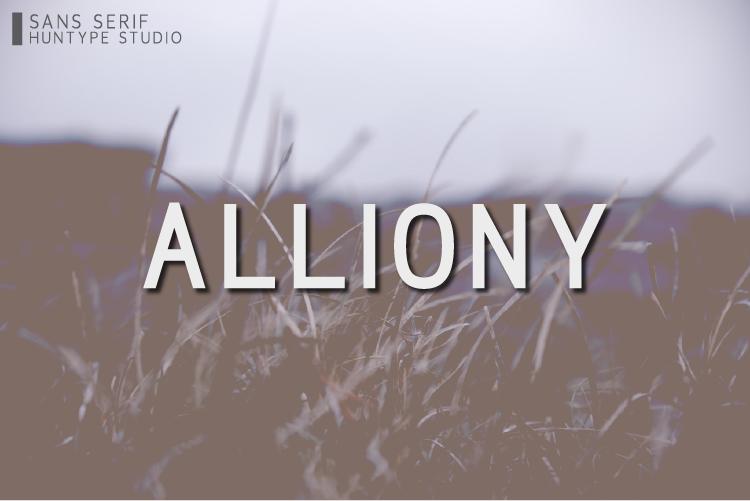Alliony Font