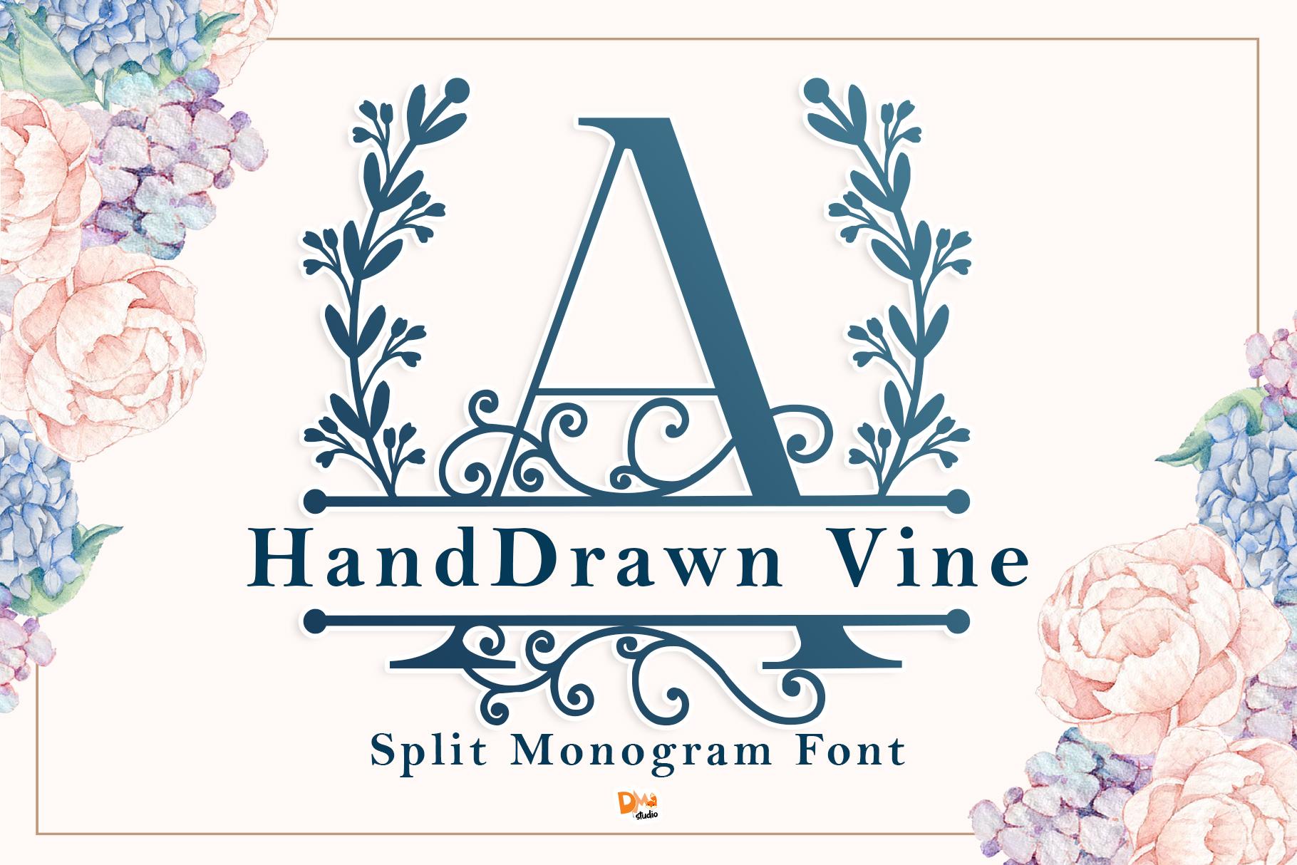 Handdrawn Vine Font
