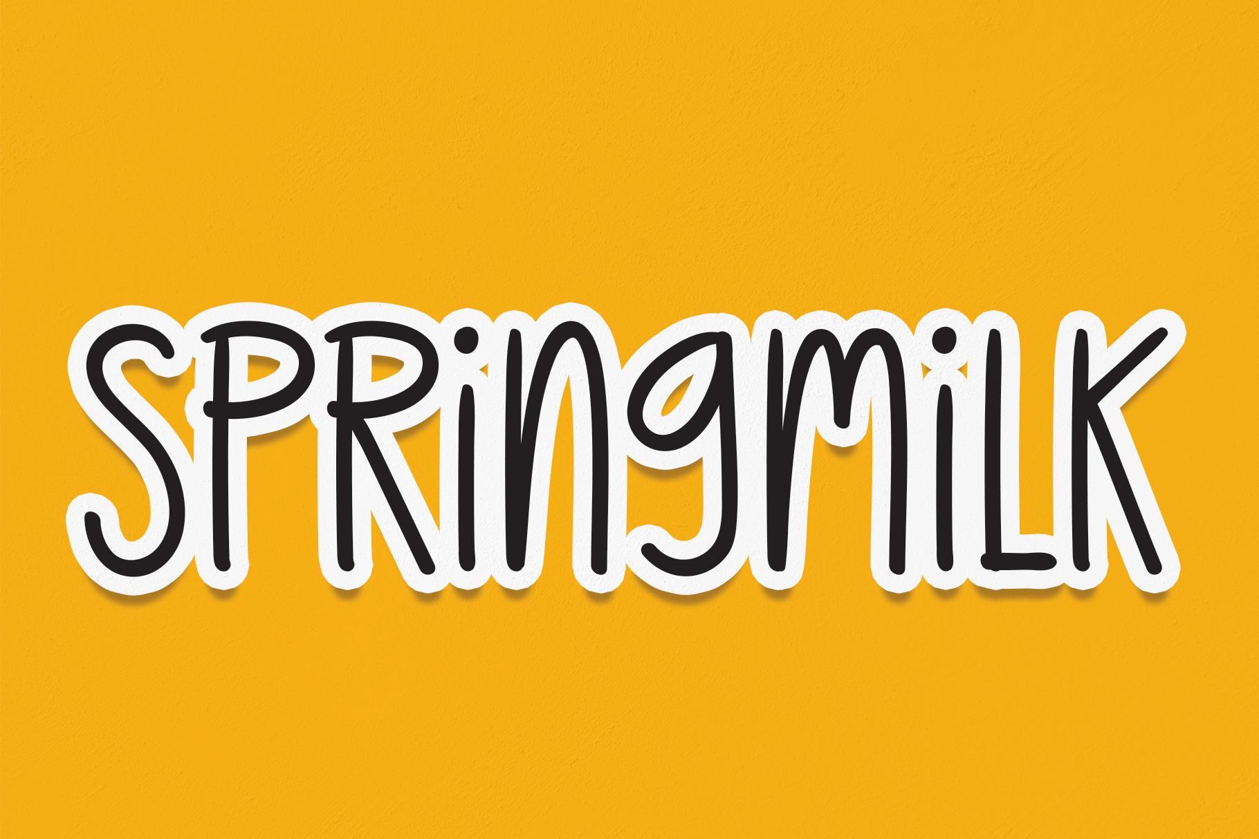 Springmilk Font