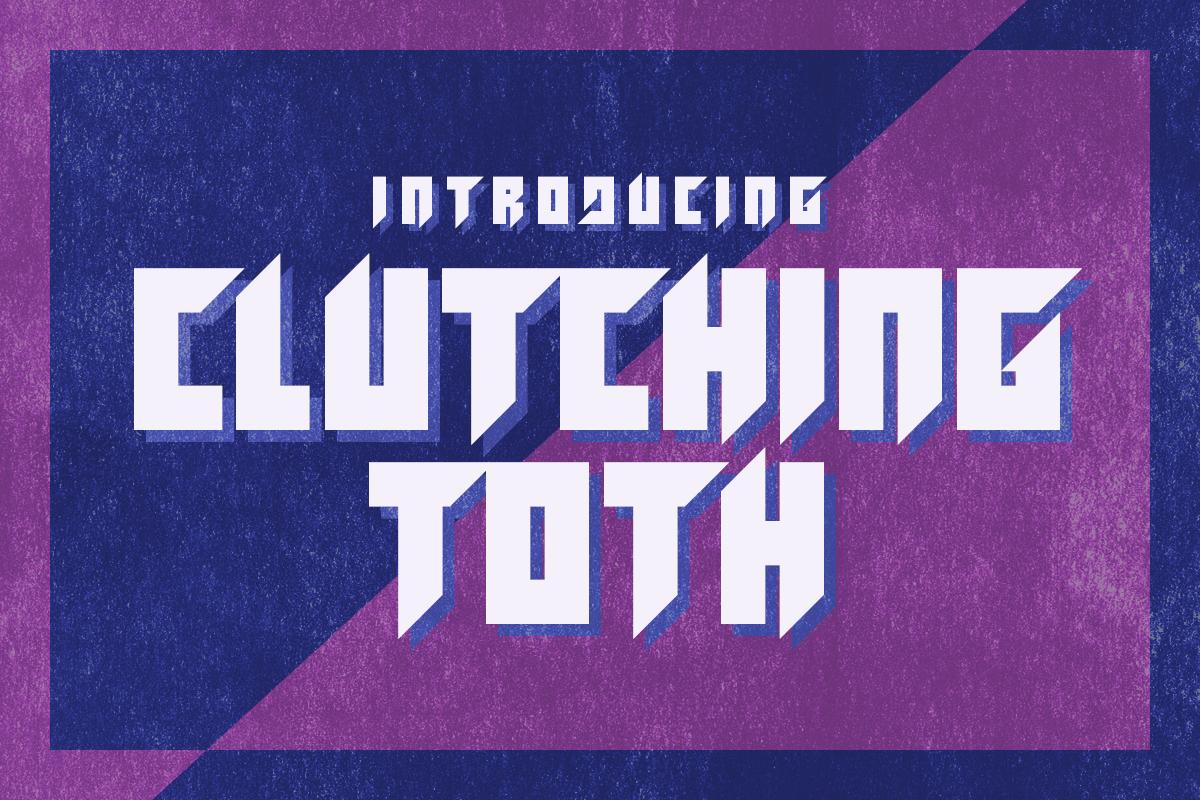 Clutching Toth Font