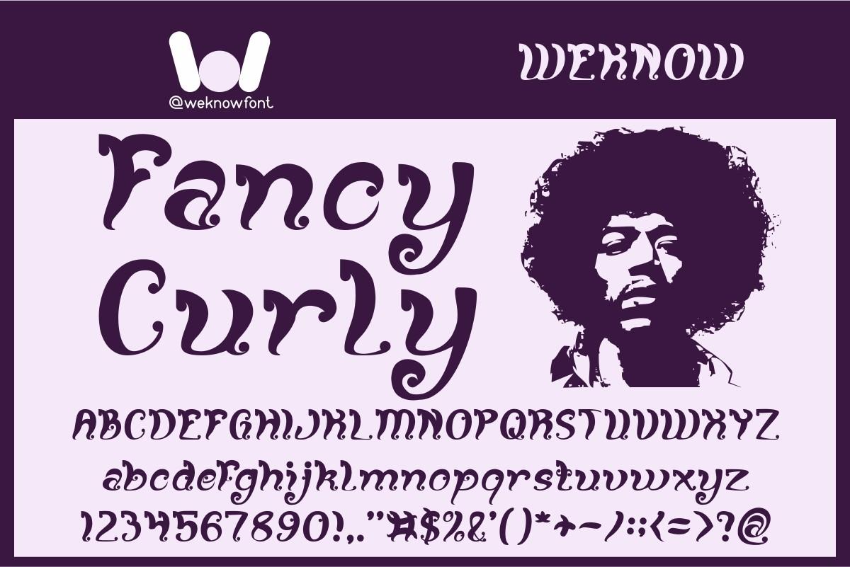 Fancy Curly Font
