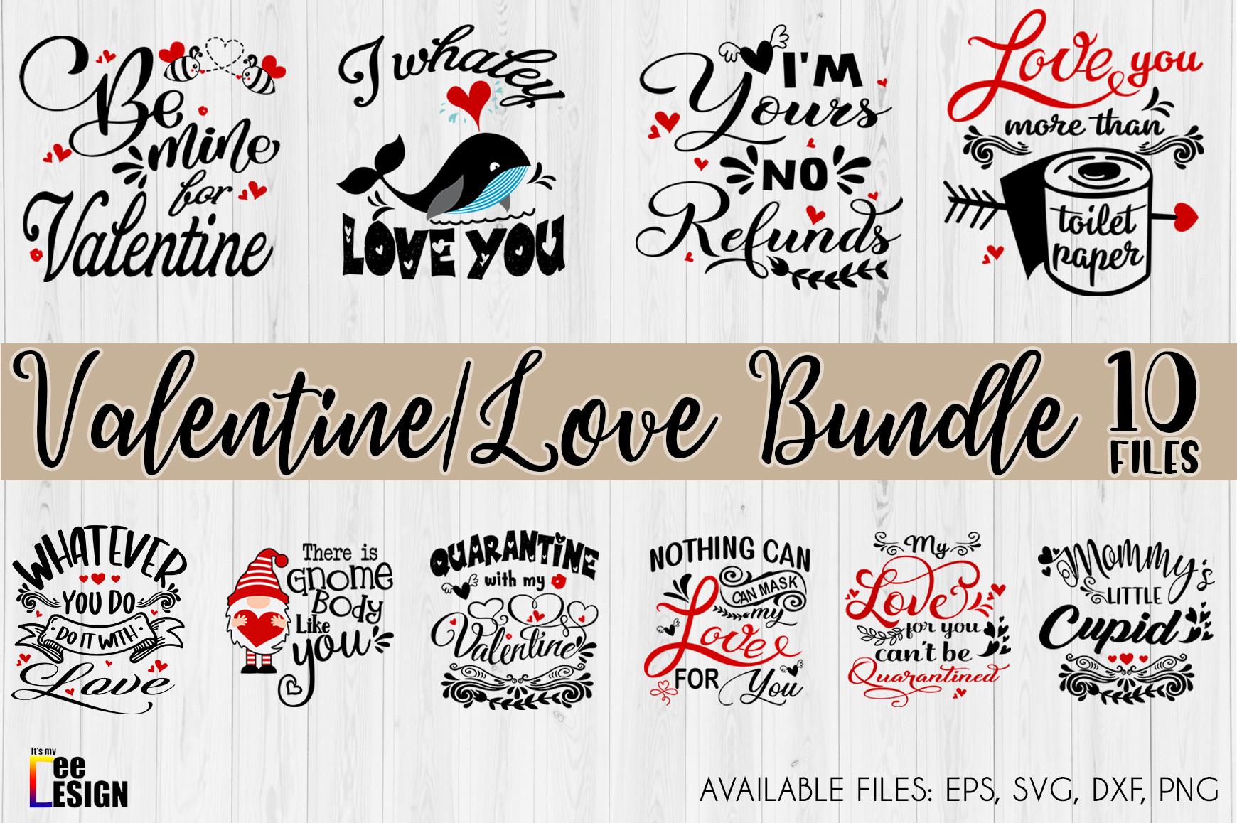 Valentine's Day Love Quotes SVG Bundle