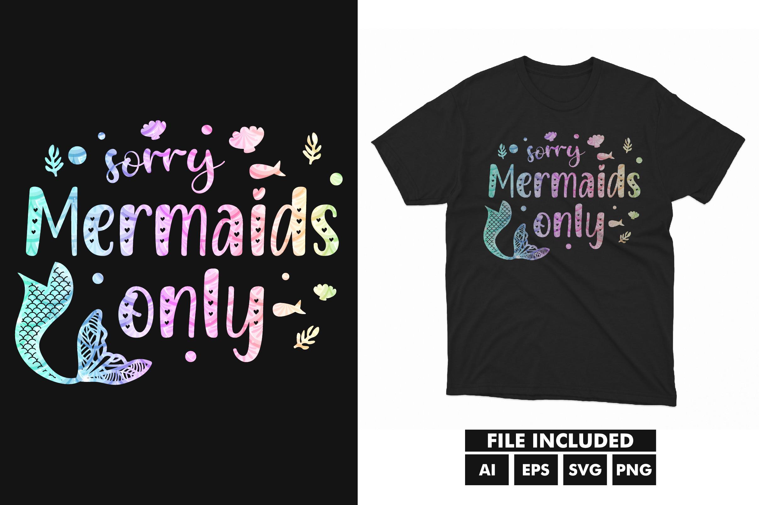 Mermaid T-shirt SVG Design