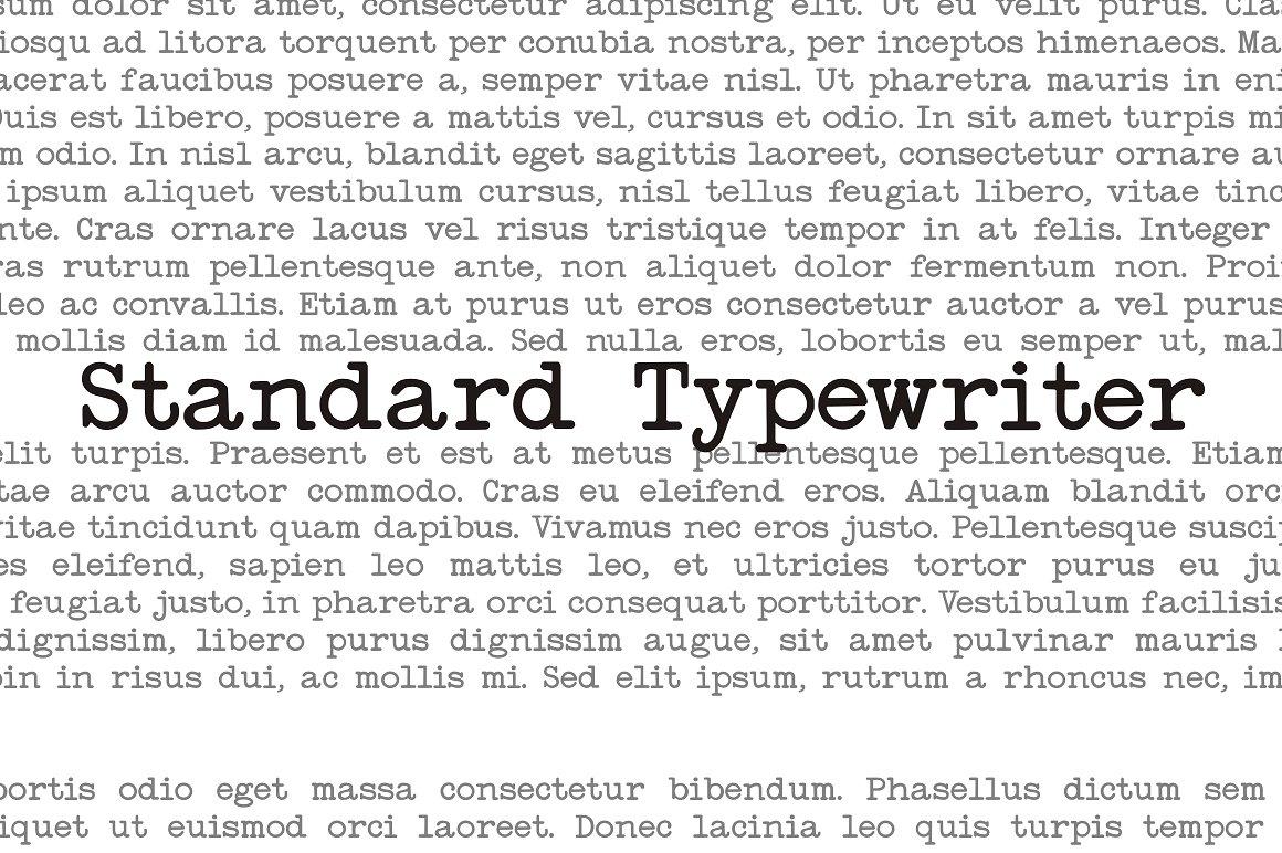 Standard Typewriter Font