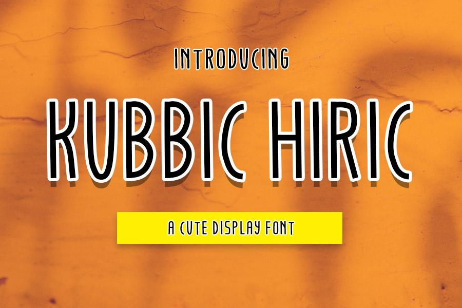 Kubbic Hiric Font