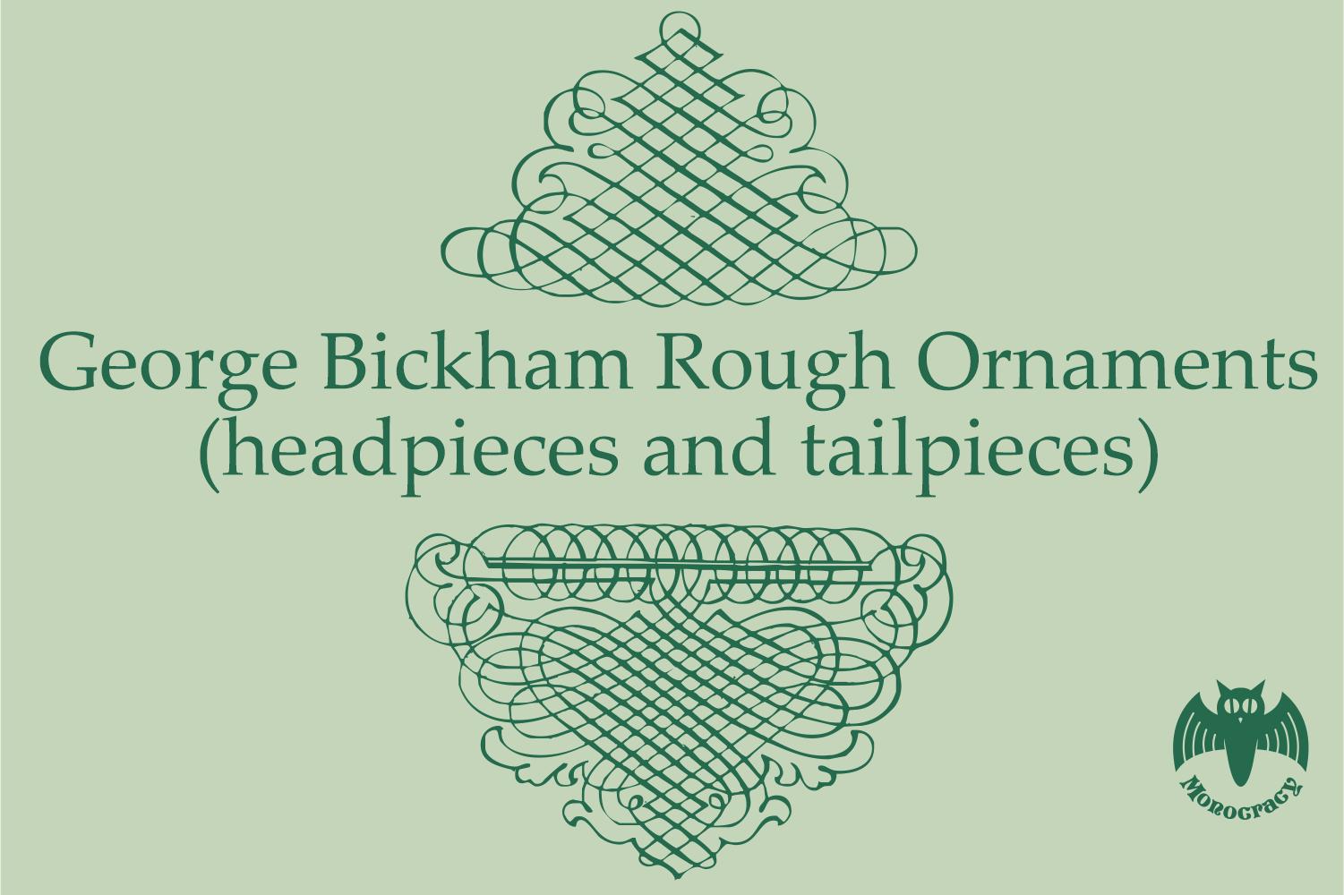 George Bickham Rough Ornaments Font
