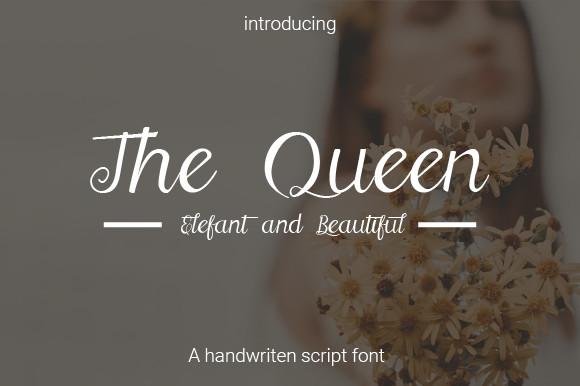 The Queen Script Font