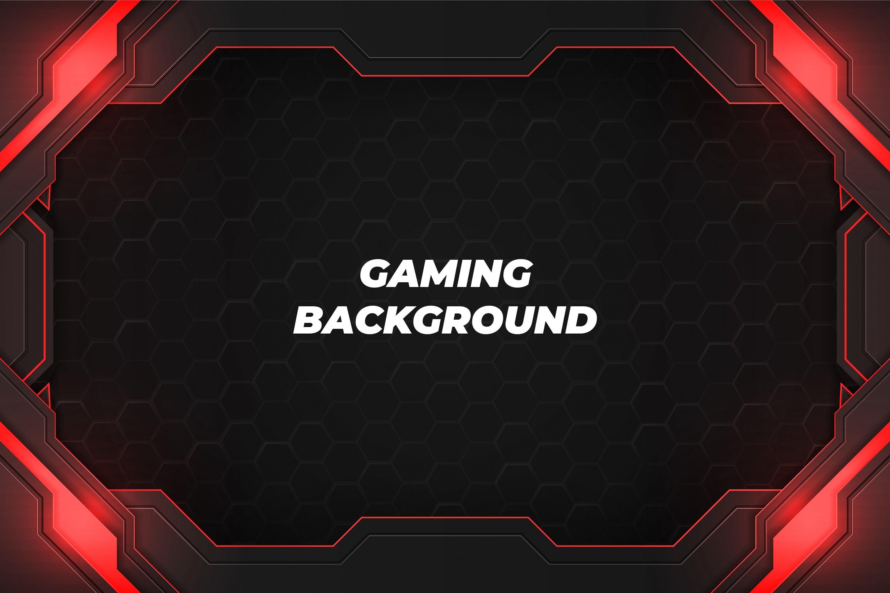 Gaming Background Black and Red