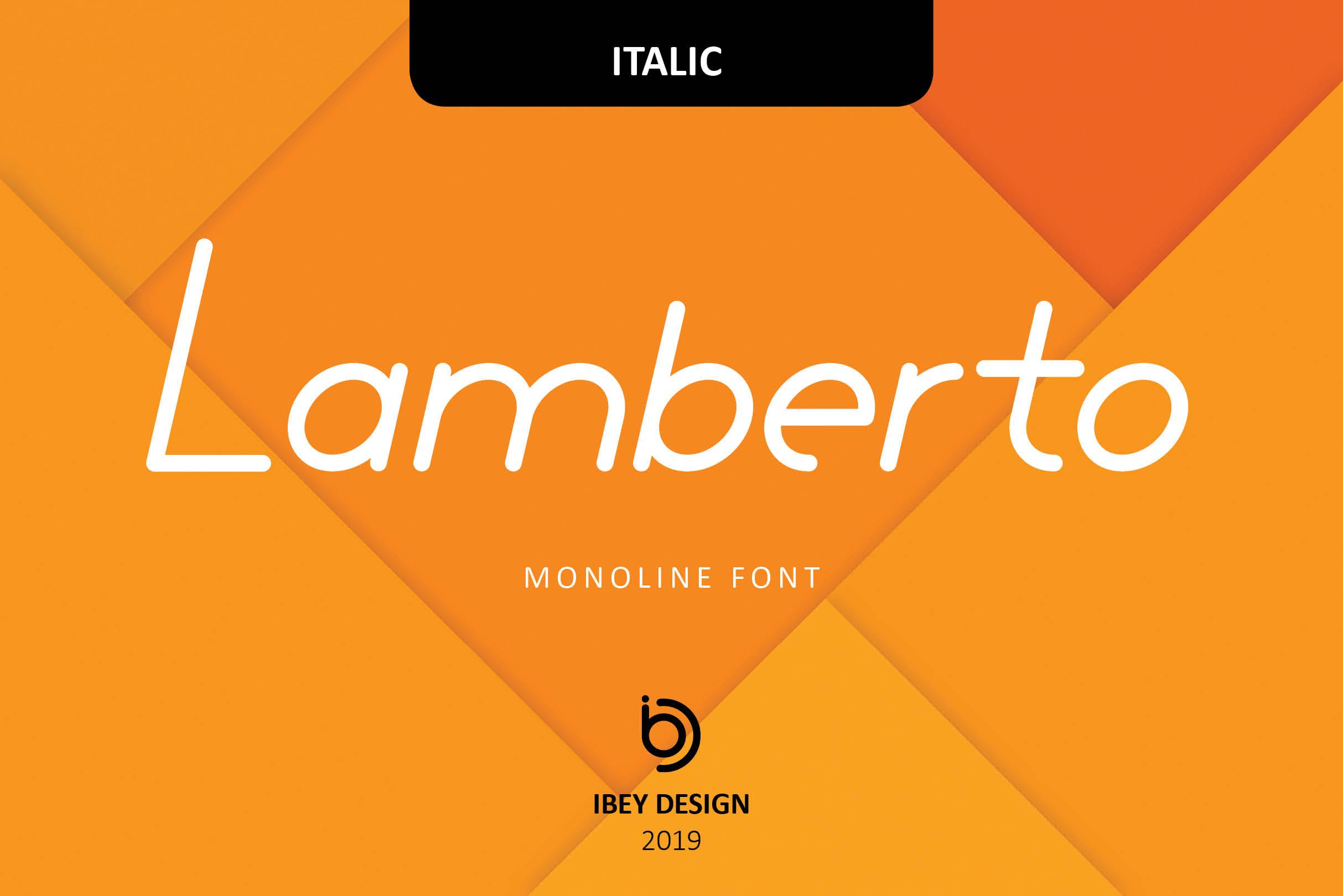 Lamberto Italic Font